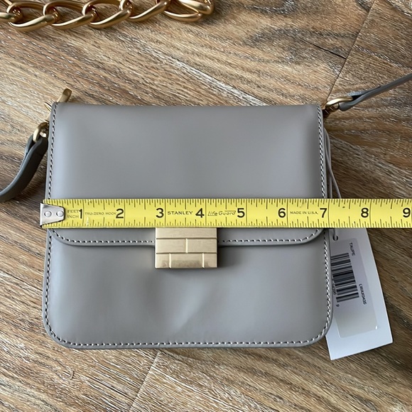 FRAME Le Signature Mini Leather Crossbody Bag in Taupe NWT - Picture 7 of 14